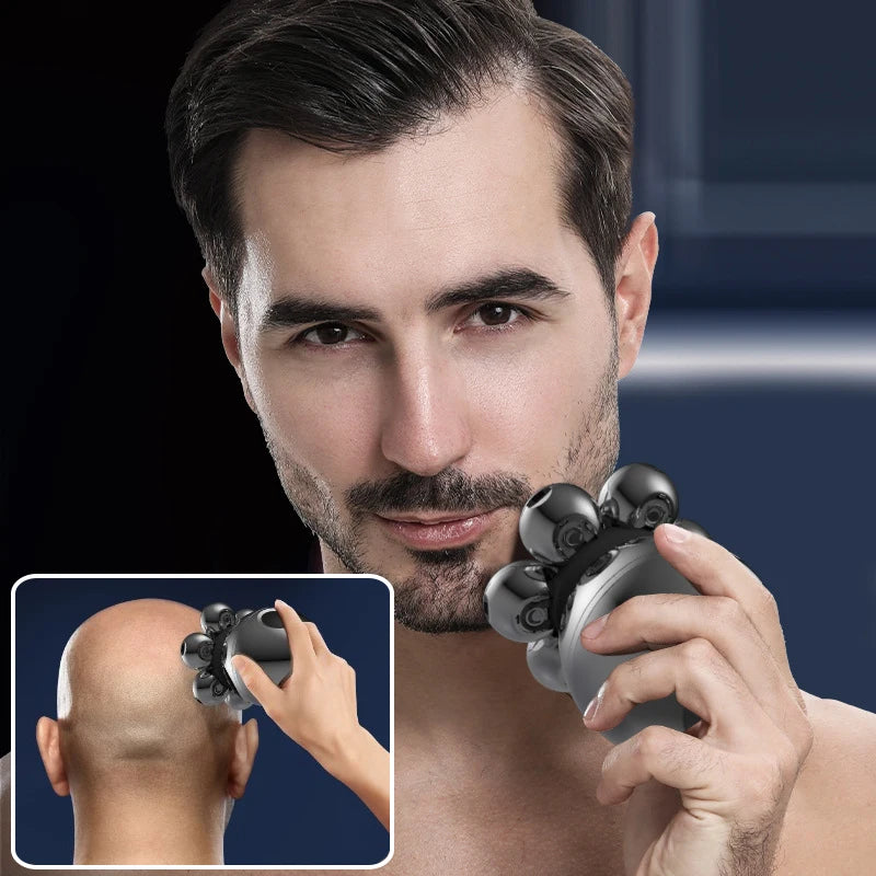 Electric Shaver 7D Floating Cutter Head Base Charging Portable Men Beard Trimmer Clipper Rechargeable Bald Head Electric Razor
